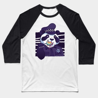 Policeman Panda Baseball T-Shirt